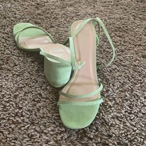 Light green heels